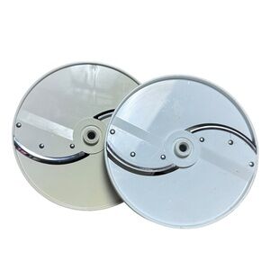 2 VTG Oster Regency Kitchen Center Food Processor Slicing Cut Disc Blades
